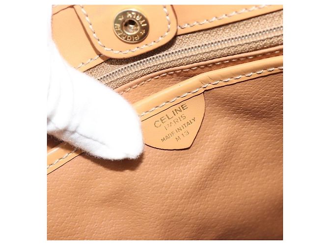 Céline CELINE Macadam Tote Bag PVC Leather Brown Gold Tone - vista 16