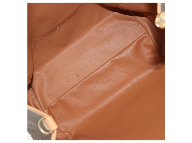 Céline CELINE Macadam Tote Bag PVC Leather Brown Gold Tone - vista 17