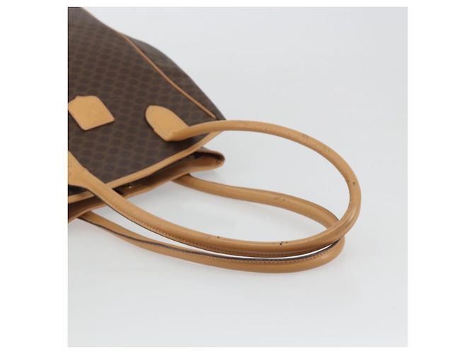 Céline CELINE Macadam Tote Bag PVC Leather Brown Gold Tone - vista 7