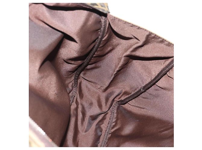 FENDI Zucca Canvas Tote Bag Nylon Black Brown - vista 20