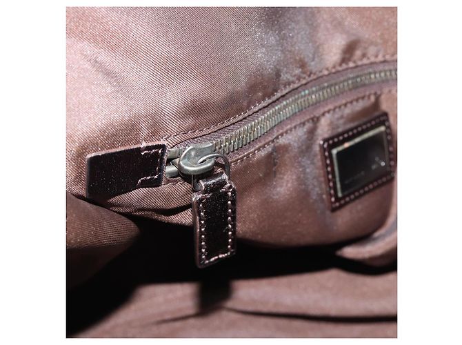 FENDI Zucca Canvas Tote Bag Nylon Black Brown - vista 21