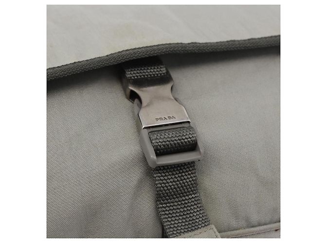 PRADA Sports Line Shoulder Bag Nylon Gray Silver - vista 10