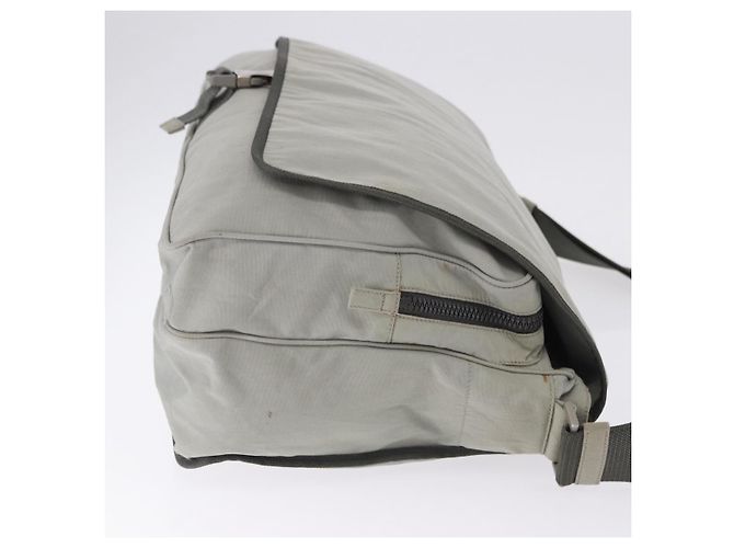 PRADA Sports Line Shoulder Bag Nylon Gray Silver - vista 4