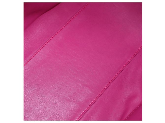 LOEWE Amazona 35 Hand Bag Leather Pink Silver - vista 11