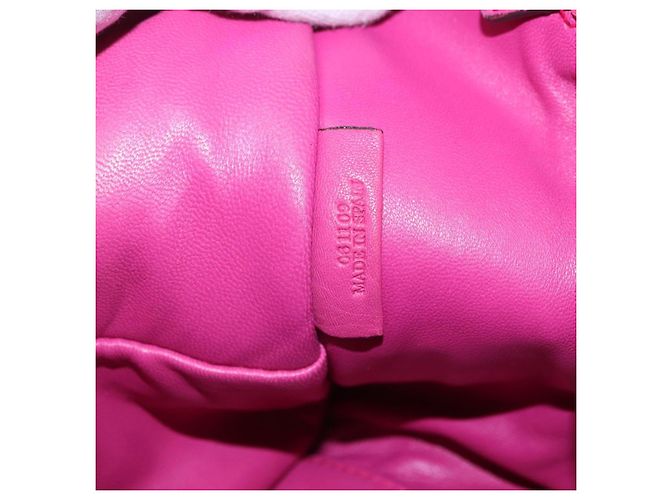 LOEWE Amazona 35 Hand Bag Leather Pink Silver - vista 12