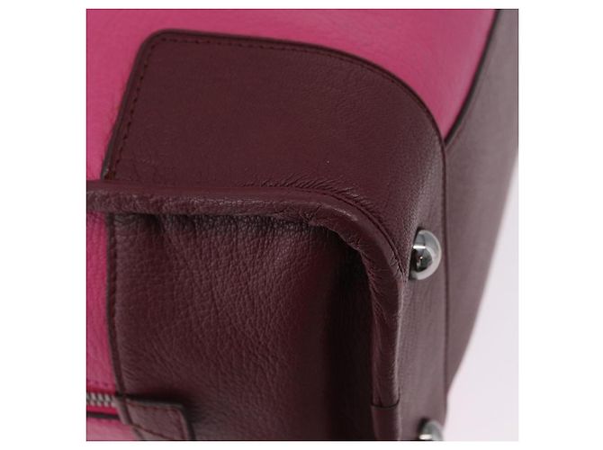 LOEWE Amazona 35 Hand Bag Leather Pink Silver - vista 15
