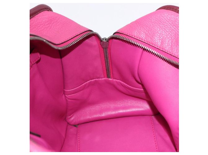 LOEWE Amazona 35 Hand Bag Leather Pink Silver - vista 20
