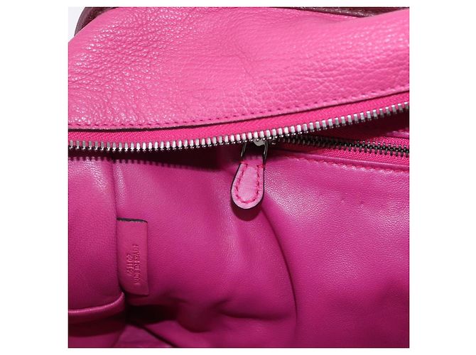 LOEWE Amazona 35 Hand Bag Leather Pink Silver - vista 22