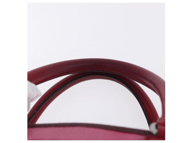 LOEWE Amazona 35 Hand Bag Leather Pink Silver - vista 8