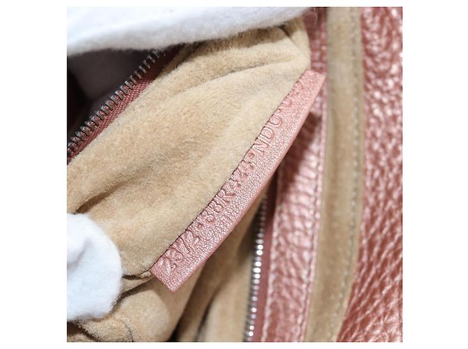 FENDI Celeria Baguette Shoulder Bag Leather Pink Silver - vista 11