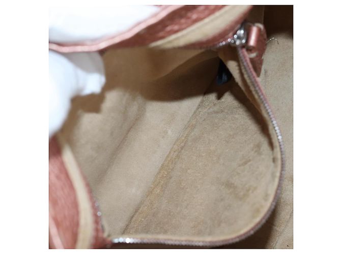 FENDI Celeria Baguette Shoulder Bag Leather Pink Silver - vista 25