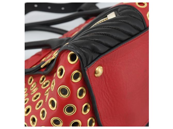 Miu Miu Hand Bag Leather 2way Black Gold Tone - vista 15