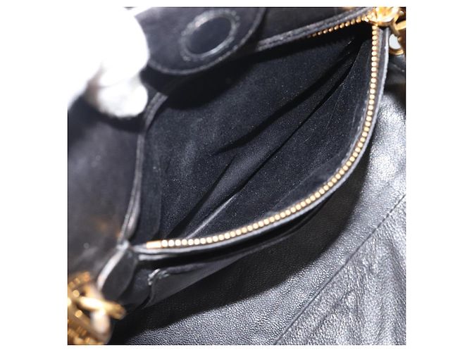Miu Miu Hand Bag Leather 2way Black Gold Tone - vista 23