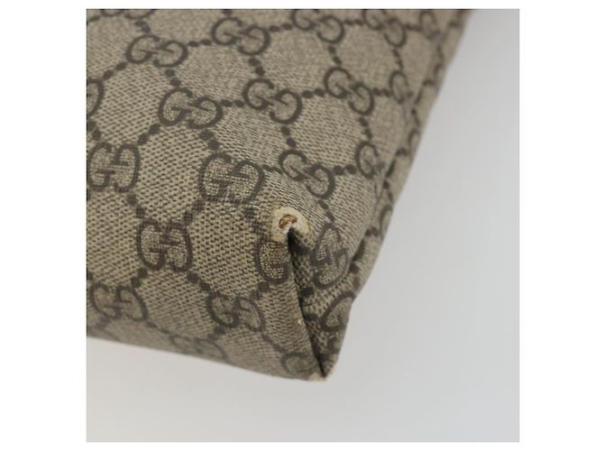 GUCCI GG Supreme Web Sherry Line Shoulder Bag Beige Silver 337111 - vista 10