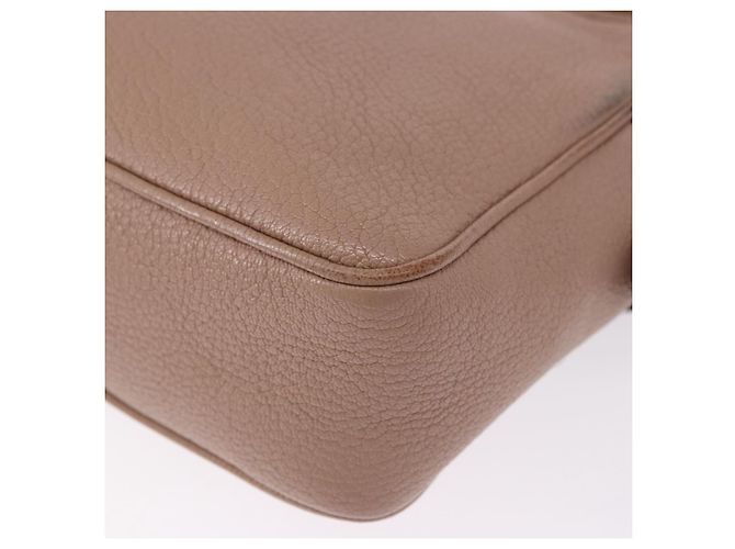 Miu Miu Shoulder Bag Leather Beige Gold - vista 17