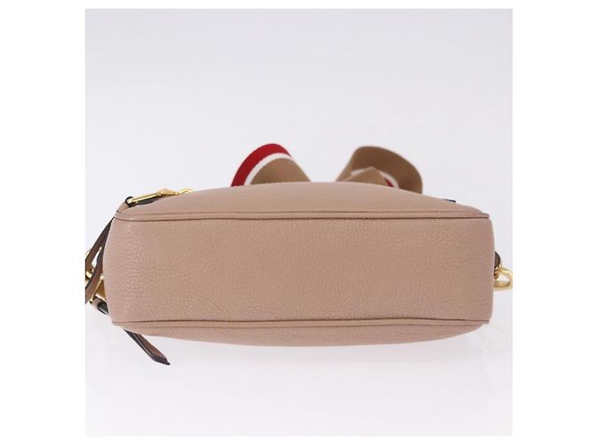 Miu Miu Shoulder Bag Leather Beige Gold - vista 5