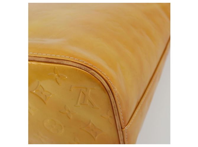 LOUIS VUITTON Monogram Vernis Houston Hand Bag Beige M91004 LV - vista 15