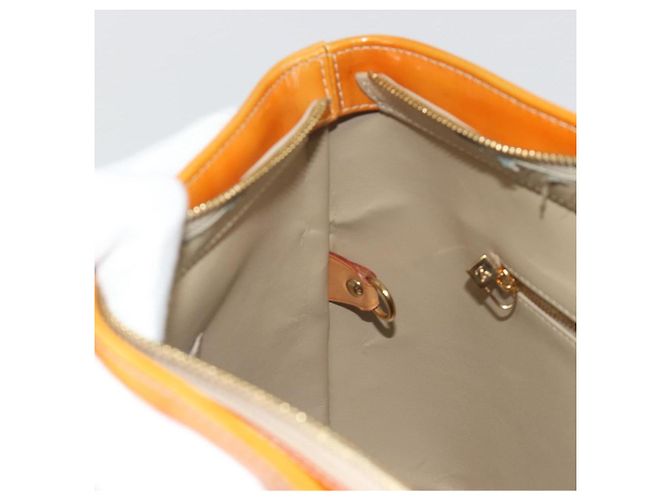 LOUIS VUITTON Monogram Vernis Houston Hand Bag Beige M91004 LV - vista 21