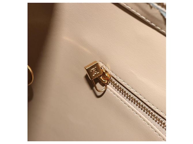 LOUIS VUITTON Monogram Vernis Houston Hand Bag Beige M91004 LV - vista 22