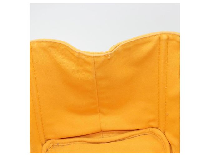 PRADA Canapa M Hand Bag Canvas Yellow Gold - vista 19
