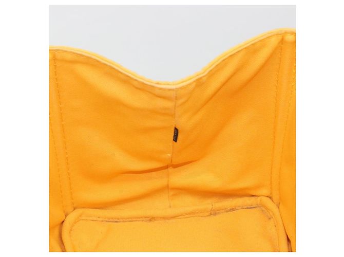 PRADA Canapa M Hand Bag Canvas Yellow Gold - vista 20