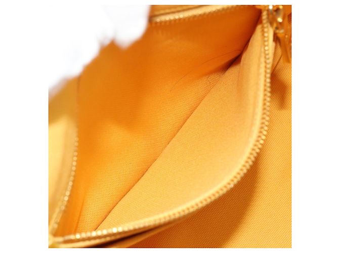 PRADA Canapa M Hand Bag Canvas Yellow Gold - vista 24
