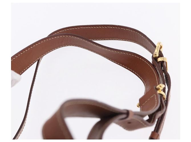 Céline CELINE Macadam Canvas Backpack PVC Leather Brown Gold - vista 14