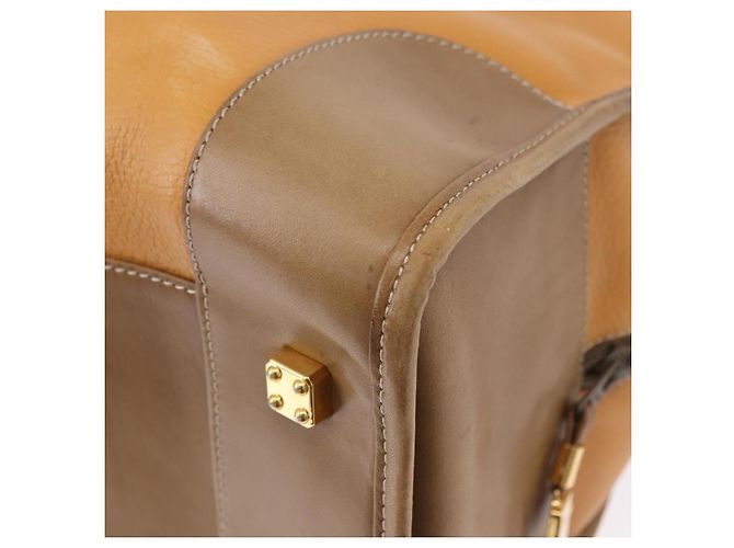 LOEWE Amazona 40 Hand Bag Leather Brown Gold - vista 16
