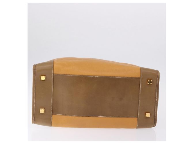 LOEWE Amazona 40 Hand Bag Leather Brown Gold - vista 6