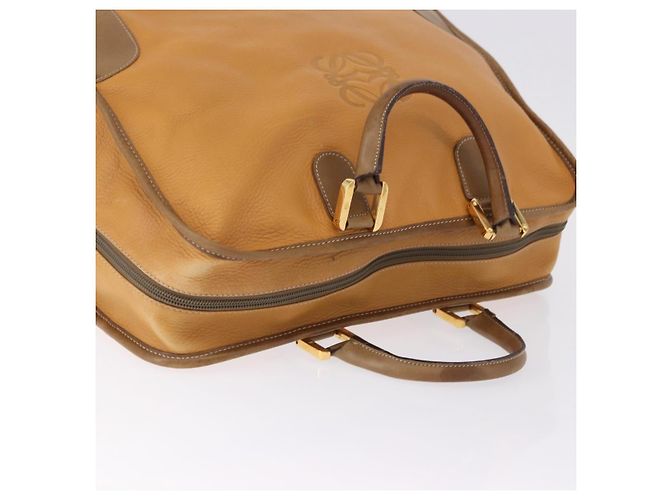LOEWE Amazona 40 Hand Bag Leather Brown Gold - vista 7