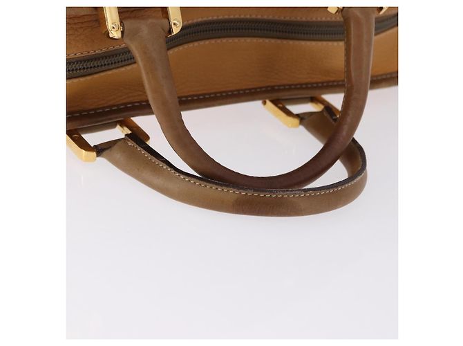 LOEWE Amazona 40 Hand Bag Leather Brown Gold - vista 8