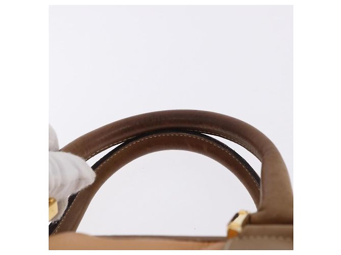 LOEWE Amazona 40 Hand Bag Leather Brown Gold - vista 9