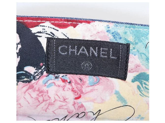 CHANEL Matelasse Hand Bag Denim Blue CC - vista 17