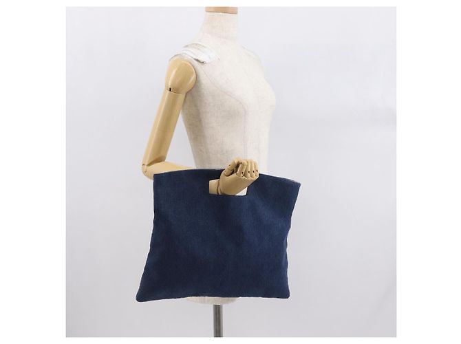 CHANEL Matelasse Hand Bag Denim Blue CC - vista 20
