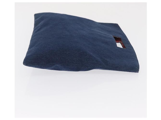 CHANEL Matelasse Hand Bag Denim Blue CC - vista 3