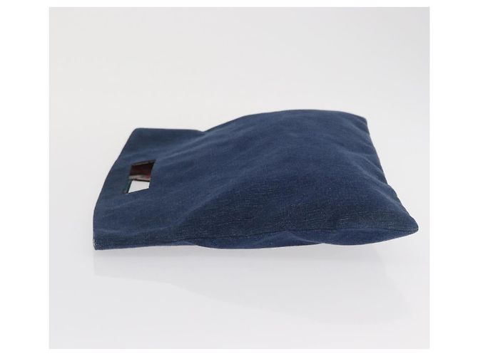 CHANEL Matelasse Hand Bag Denim Blue CC - vista 4