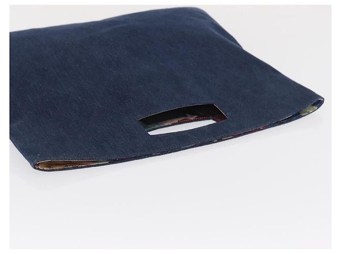 CHANEL Matelasse Hand Bag Denim Blue CC - vista 6