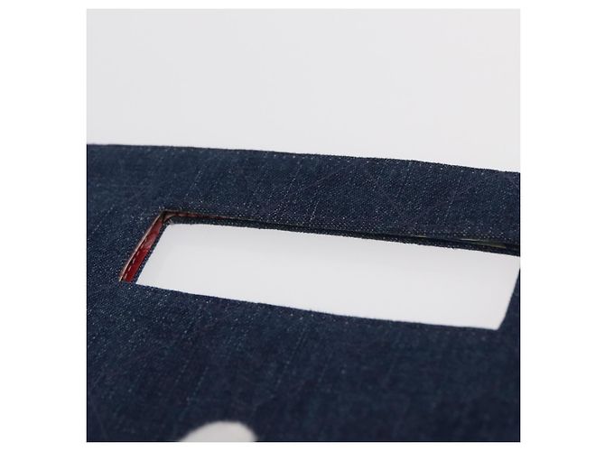 CHANEL Matelasse Hand Bag Denim Blue CC - vista 8