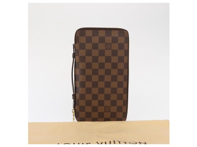 LOUIS VUITTON Damier Ebene Zippy Organizer Long Wallet N60003 LV - vista 12