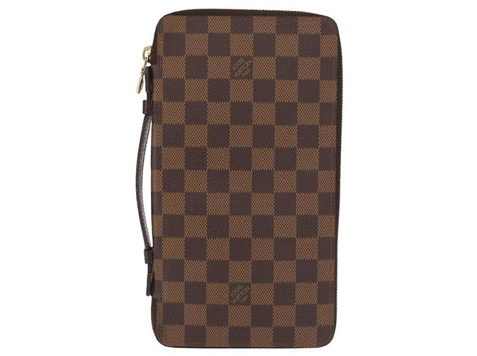 LOUIS VUITTON Damier Ebene Zippy Organizer Long Wallet N60003 LV - vista 13