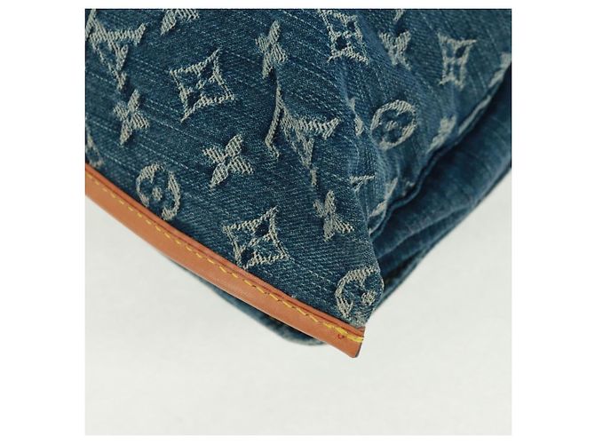 LOUIS VUITTON Bolso Shopper Plano de Denim Monogram Azul M95018 - vista 15