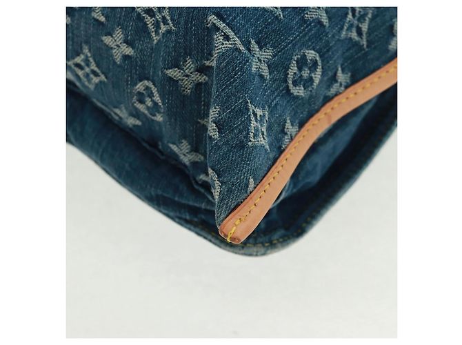 LOUIS VUITTON Bolso Shopper Plano de Denim Monogram Azul M95018 - vista 16