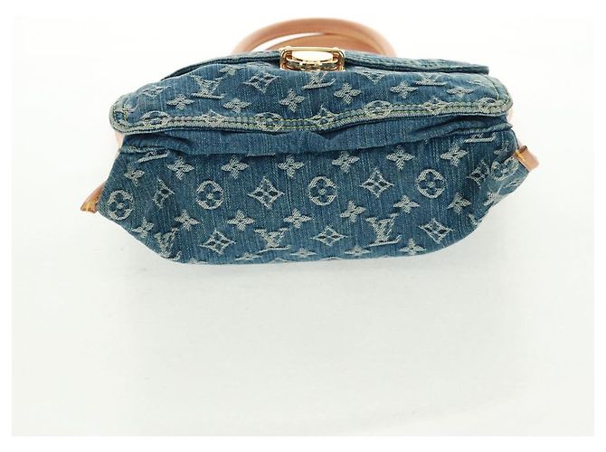 LOUIS VUITTON Bolso Shopper Plano de Denim Monogram Azul M95018 - vista 5