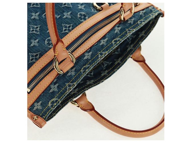 LOUIS VUITTON Bolso Shopper Plano de Denim Monogram Azul M95018 - vista 6