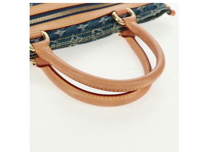 LOUIS VUITTON Bolso Shopper Plano de Denim Monogram Azul M95018 - vista 7