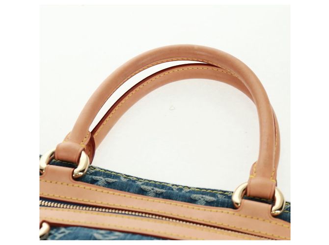 LOUIS VUITTON Bolso Shopper Plano de Denim Monogram Azul M95018 - vista 8