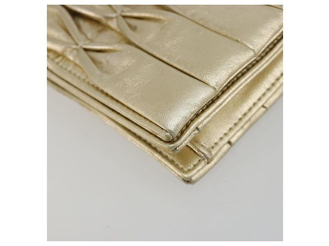 CHANEL Chain Shoulder Bag Lamb Skin Gold CC - vista 15