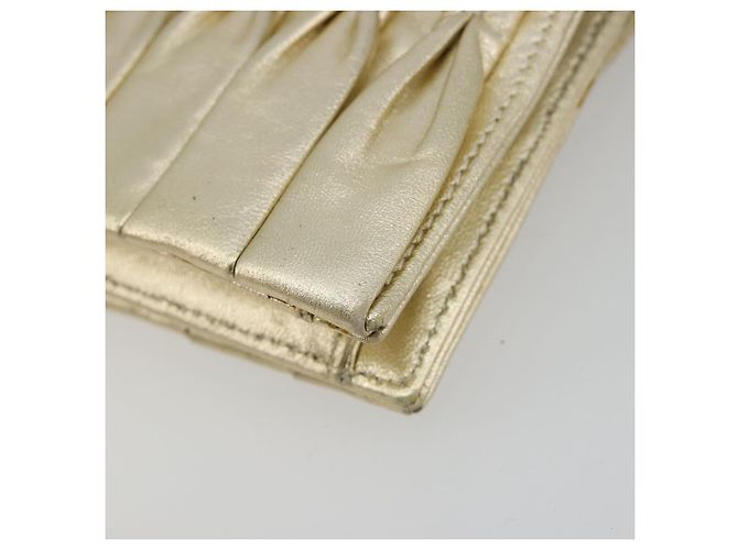 CHANEL Chain Shoulder Bag Lamb Skin Gold CC - vista 16