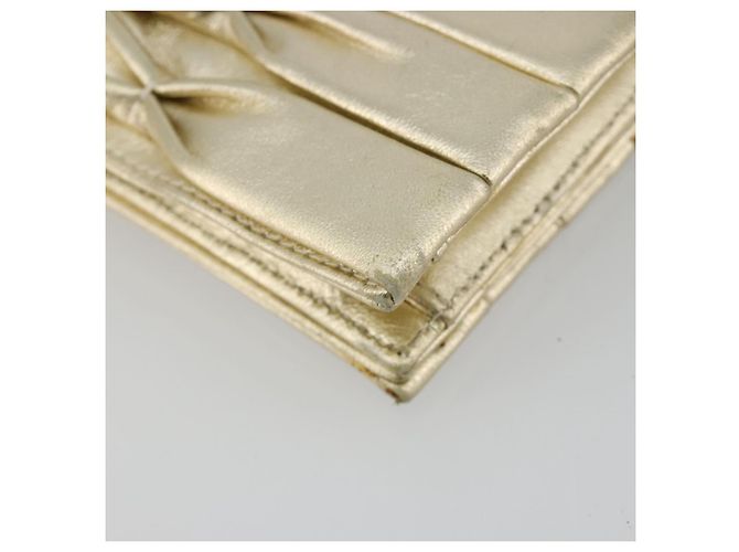 CHANEL Chain Shoulder Bag Lamb Skin Gold CC - vista 17
