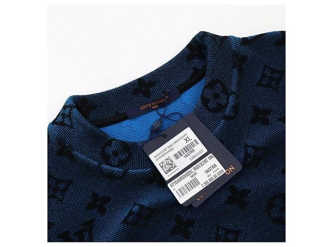 Louis Vuitton Iridescent Monogram Jacquard Sweatshirt Strick-T-Shirt für Herren Schwarz - Ansicht 5